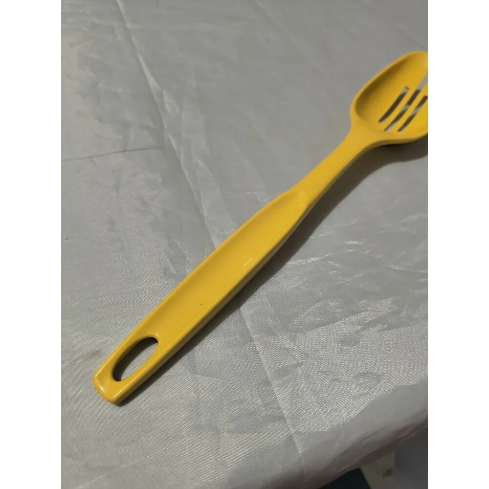 VTG Foley Yellow Nylon Plastic Slotted Spoon 11
